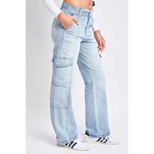 Pantalon Femme Mode Denim Jeans Femme Taille Haute Droite Casual Streetwear Lâche Baggy Outfit Cargo Pantalon Femmes - Product Image 1