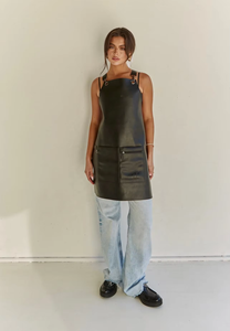 Adjustable Premium Genuine <b>Leather</b> Men's Work <b>Apron</b> for BBQ Chef Welding Barber Workshop Premium Genuine <b>Leather</b> Tool <b>Apron</b> - Product Image 2