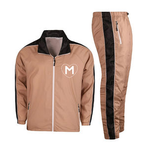 Windbreaker Jogger Set For Men's Plus Size Two Piece Breathable Windbreaker Set With Custom Design And Size - Product Image 1