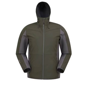 Llegada en línea Traje elegante Chaqueta Softshell para hombre Capucha de manga completa Desmontable Top Chaqueta Softshell para hombre - Product Image 1