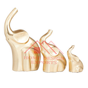 Escultura de Mesa de Metal y Aluminio para Sala de Estar, Escultura de Mesa de Elefante - Product Image 5