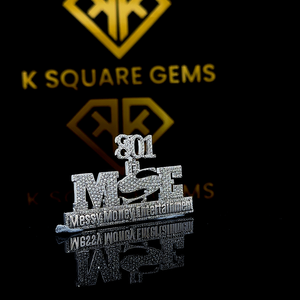 Letra inicial personalizada colección de joyas colgantes al por mayor elaborada en plata de ley 925 con diamantes cultivados en laboratorio VVS - Product Image 4