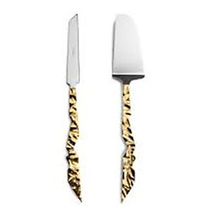 Fourniture directe d'usine couteau de mariage de luxe et ensemble de serveur de gâteau ensemble de serveur de gâteau plaqué cuivre pour la maison - Product Image 5