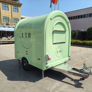 Carro de camión móvil comercial de 12 pies, remolque de comida rápida de cocina completa para Hotdogs Concession Street Mobile Van. - Product Image 2