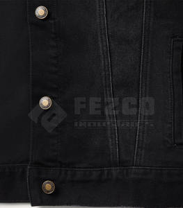 แจ็คเก็ตยีนส์ผู้ชายแบบมีฮู้ดกันน้ำสำหรับกิจกรรมกลางแจ้ง พร้อมโลโก้ด้านหน้า แขนยาว ผลิตจากโรงงาน สินค้ามาใหม่ - Product Image 5