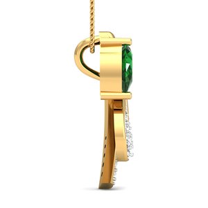 Colgante Boho con Forma de Serpiente de Circonio Verde, Chapado en Oro de 18k, Collar de Serpiente al por Mayor para Mujer - Product Image 5