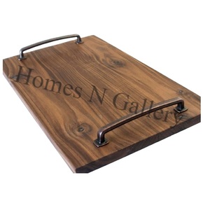 บ้าน N Gallery ถาดไม้มะม่วงดีไซน์ชนบทสำหรับเสิร์ฟอาหารจากอินเดีย - Product Image 1
