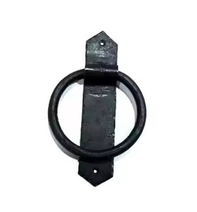 ที่เคาะประตูทรงกลมสีดำเรียบง่ายดีไซน์โลหะคลาสสิกสำหรับทางเข้าประตูหลักและใช้ในการตกแต่งบ้านด้วยการตกแต่งที่ทนทาน - Product Image 4