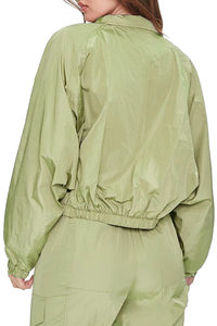 Ensemble de survêtement respirant pour femmes, 2 pièces, veste zippée à séchage rapide, haut court, pantalon, tenues de luxe, coupe-vent, léger - Product Image 2