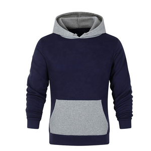 เสื้อฮู้ดดี้ผ้าคอตตอนผสมทรงโอเวอร์ไซส์แบบ OEM ปักลายตามสั่ง สไตล์สตรีทแวร์ เสื้อฮู้ดดี้ผู้ชายแบบสวมหัว - Product Image 2