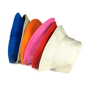 หมวกปักลายชายหาดชาวประมงตกปลาสีพื้นสำหรับผู้ใหญ่ - Product Image 1