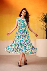 Laissez les imprimés floraux et la texture de la soie créer une histoire d'élégance et de charme. - Product Image 4