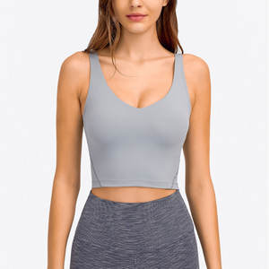 Nouveau soutien-gorge de sport pour femme 2026, personnalisable avec logo frontal, pour yoga et course à pied, maintien moyen, tissu respirant à séchage rapide - Couleurs personnalisables - Product Image 6