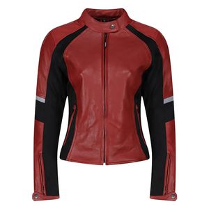 Chaqueta de Motociclista de Cuero de Oveja Genuino Hecha a Medida de Primera Calidad para Mujer, Ecológica, Calefactable, Resistente al Viento, Lista para el Invierno - Product Image 2