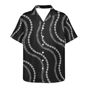 <b>Tropical</b> Printed Cuban Collar Men's Polyester Cotton Short Sleeve Casual Fashion Beach <b>Shirt</b> UV Protection Breathable Fabric - Product Image 1