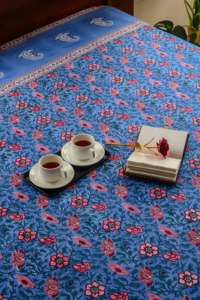 Hand Block Printed Cotton Bedsheet | <b>Floral</b> Paisley <b>Bed</b> <b>Sheet</b> | Indian Handmade Bedding for Wholesale - Product Image 5