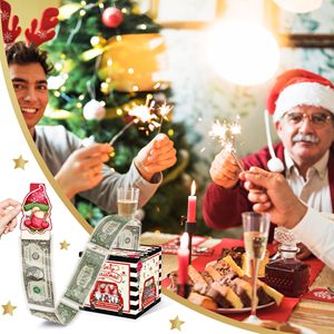 Scatola di <span class=keywords><strong>natale</strong></span> per soldi con <span class=keywords><strong>buon</strong></span> <span class=keywords><strong>natale</strong></span> sacchetti trasparenti per bambini adulti - Product Image 6