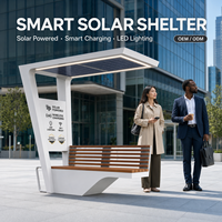 Banc solaire intelligent personnalisé avec chargeur USB sans fil et éclairage LED pour parcs, arrêts de bus et projets de ville intelligente