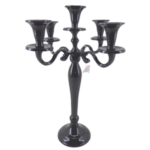 Soporte de vela de aluminio de 5 brazos Portavelas de hormigón para decoración del hogar y portavelas para fiesta de boda - Product Image 5