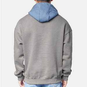 Sweat à capuche oversize pour hommes pour l'hiver Tissu confortable Logo personnalisé Vêtements de rue de bonne qualité Dernier prix - Product Image 3