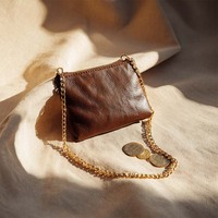 Pendentif de mode vintage personnalisé en cuir véritable PU bijoux enveloppe collier en gros
