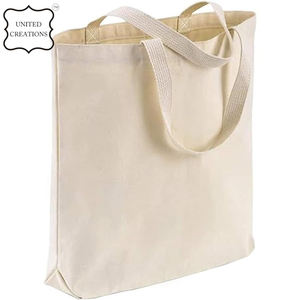 Venta al por mayor de bolsas grandes de algodón orgánico con logotipo personalizado bolsa de lona en blanco - Product Image 2