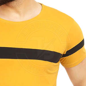 Camiseta con cuello redondo para hombre Diseño duradero de secado rápido para exteriores con color sólido Último estilo - Product Image 4