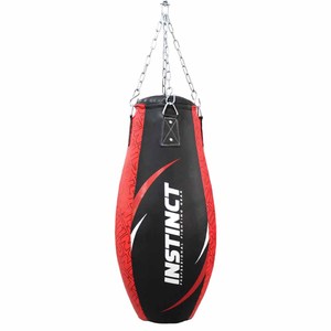Sac de frappe personnalisé rouge et noir en forme de goutte d'eau pour entraînement de kick-boxing et MMA, lourd, avec remplissage de sable, sacs de sable d'entraînement sportifs - Product Image 1