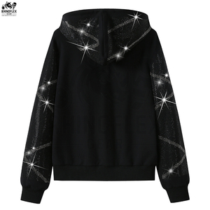 Nuevo Conjunto Deportivo de Invierno con Pedrería, Ropa Casual de Alta Calidad, Mangas Normales, Transpirable, Conjuntos Sólidos al Mejor Precio - Product Image 4