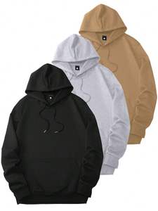 Novedad, Sudaderas con Bolsillo Canguro para Hombre, 100% Algodón, en Diferentes Colores, Ropa de Invierno de Gran Venta - Product Image 4