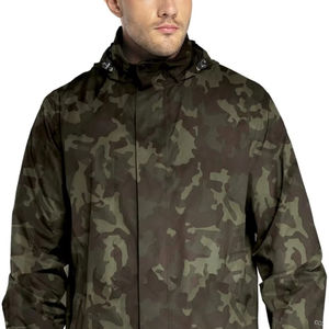 แจ็กเก็ตไนลอนปักโลโก้แบบย้อนยุคสำหรับผู้ชายเสื้อกันลมไม่มีท่อ - Product Image 1