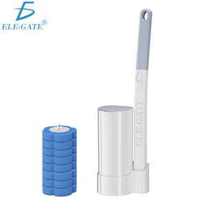 Spazzola da Bagno dal Design Moderno con 8 Fibre Intercambiabili e Bicchiere in Plastica - Product Image 1