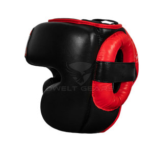 Casco de boxeo de cuero deportivo 2025 protector facial transpirable con equipo portátil de PC a la venta - Product Image 4