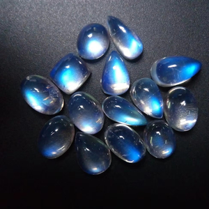 Certified <b>Top</b> Quality Natural Blue Fire Rainbow Moonstone Cabochons High Quality Wholesale Lot Loose Gemstones in <b>Low</b> Moq Bulk - Product Image 1