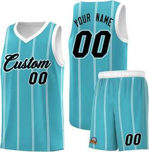 Custom Breathable Polyester Athletic Jersey Set Printed <b>Basketball</b> Uniform <b>Shorts</b> Personalized Name Number Logo for Men <b>Women</b> - Product Image 1