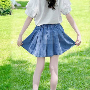 Ropa de calle Algodón Mujer Jeans Faldas Precio razonable Superventas Mujer Jeans Faldas para adultos - Product Image 3