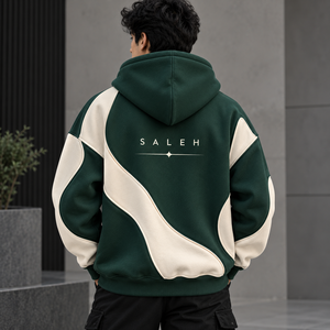 Custom Christmas Hoodie Men's Oversized Fleece Holiday Graphic Pullover Winter Sweatshirt Wholesale - Product Image 3