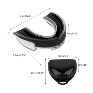 Protège-dents de boxe à double couche, absorption des chocs, durable, ajustement solide, sécurisé, facile à façonner, en PVC, écologique - Product Image 4