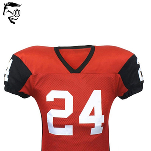 Conjuntos de uniformes de fútbol americano ligeros personalizados Diseño de nueva apariencia Impresión por sublimación de alta calidad Mangas cortas Tallas grandes - Product Image 2