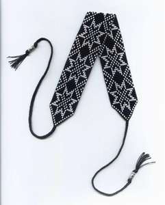 Bufanda con cuentas occidental única de alta calidad, collar gargantilla con cuentas de semillas de vidrio, pañuelo con cuentas de flecos hecho a mano - Product Image 5