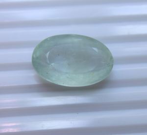 Cabujón de forma de corte ovalado facetado de Aguamarina Natural de 32 quilates 17X26X10.5MM piedra preciosa suelta pulida para la fabricación de joyas - Product Image 3