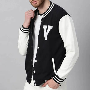OEM Manufacturer High Quality Men's Varsity <b>Jacket</b> Custom Baseball Letterman Stand Embroidery High Street Varsity <b>Jackets</b> - Product Image 3