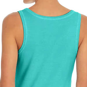 Venta al por mayor de camisetas sin mangas con logotipo personalizado para mujer estilo informal sin mangas ropa de gimnasio de verano de talla grande camiseta sin mangas para mujer - Product Image 2