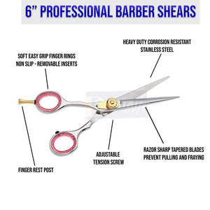 Tijeras de corte de pelo de alta calidad, peluquero, tijeras de corte de pelo de 6 pulgadas, tijeras de peluquería de corte especiales - Product Image 6