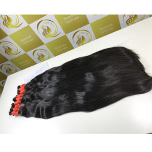 ผมต่อแท้เวียดนามสีดำ 1B คุณภาพสูง แบบตรง ไม่ผ่านการแปรรูป เกล็ดผมเรียงตัว  แบบเทปอิน - Product Image 5