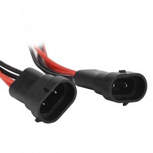 Maßgefertigter 2-Pin Wasserdichter Automobil-Kabelbaum 1-zu-2 Stromverteilerkabel IP67 für LED-Beleuchtung Verkabelungsset - Product Image 3