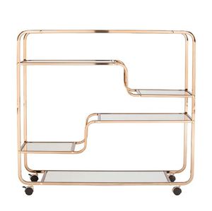Iron Good Quality <b>Serving</b> Wine bar Cart for Home Catering Hotel Restaurant Kitchen Food <b>Serving</b> <b>Trolley</b> Wine & Glasses Holders - Product Image 2
