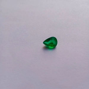 Certificado 6x4Mm 3 Cts Piedra Esmeralda sintética Forma de corte de pera hidrotermal Piedra preciosa Esmeralda colombiana cultivada en laboratorio - Product Image 4