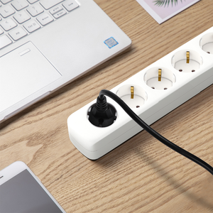Regulador de extensión de 6 tomas con interruptor 16A/250V 3680W, longitud de 1.5/3/5m, color blanco, fabricado en China, Don Feliz - Product Image 4