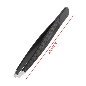 Pince à sourcils inclinée de haute qualité en acier inoxydable prix de gros pince à épiler professionnelle rose et noire pour façonner les sourcils - Product Image 6